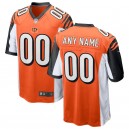 Cincinnati Bengals Nike de hommes Orange 2018 remplaçant Custom Game maillots