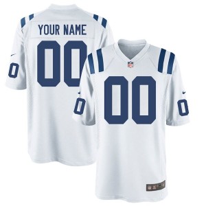 Nike hommes Indianapolis Colts jeu personnalisé maillot blanc