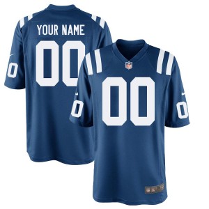 Hommes Indianapolis Colts Nike Royal Custom maillots de jeu