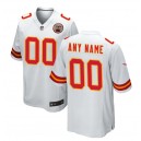 Nike men's Kansas City Chiefs jeu personnalis&eacute; maillot blanc