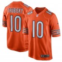 Hommes Chicago Bears Mitchell Trubisky Nike orange jeux alternatifs maillots