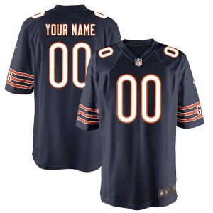 Hommes de Chicago ours Nike Navy Custom maillots de jeu