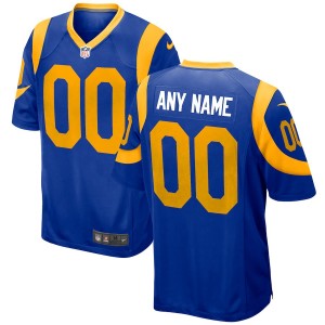 Los Angeles Rams Hommes Nike Royal 2018 alternatif jeu personnalisÃ© maillot