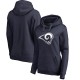 Les femmes de Los Angeles Rams NFL Pro Line Navy primaire Team Logo Sweat à capuche