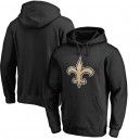 Les hommes de la Nouvelle-Orléans Saints NFL Pro Line par Fanatics marque noire logo primaire Sweat à capuche