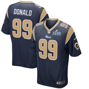 Los Angeles Rams hommes Aaron Donald Nike Navy Super Bowl LIII Bound jeu Maillot