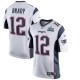 Les hommes de la Nouvelle-Angleterre Patriots Tom Brady Nike Blanc Super Bowl LIII Bound maillots de jeux