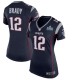 Les femmes de la Nouvelle-Angleterre Patriots Tom Brady Nike Navy Super Bowl LIII Bound maillots de jeu