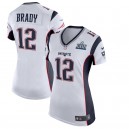 Les femmes de la Nouvelle-Angleterre Patriots Tom Brady Nike Blanc Super Bowl LIII Bound jeu Maillot