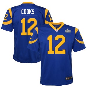 Enfants Los Angeles Rams Brandin cuisiniers Nike Royal Super Bowl LIII lié maillot de jeu Enfants Los Angeles Rams Brandin cuisiniers Nike Royal Super Bowl LIII lié maillot de jeu
