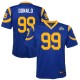 Les Enfants Los Angeles Rams Aaron Donald Nike Royal Super Bowl LIII lié maillot de jeu