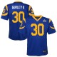 Enfants Los Angeles Rams Todd Gurley II Nike Royal Super Bowl LIII lié maillot de jeu