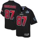 New England Patriots Rob Gronkowski NFL Pro ligne des hommes par Fanatics noir Super Bowl LIII champions Fashion Player maillot