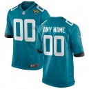 Jacksonville jaguars Nike Teal personnalis&eacute; alternatif maillot de jeu pour hommes