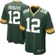 Hommes Green Bay Packers Aaron Rodgers maillot de jeu Nike vert