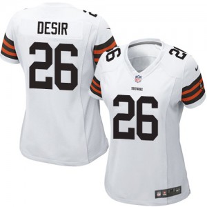 Femmes Nike Cleveland Browns # 26 Pierre Desir élite blanc NFL Maillot Magasin