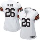 Women Nike Cleveland Browns &26 Pierre Desir Elite White NFL Jersey