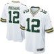 Hommes Green Bay Packers Aaron Rodgers maillot de jeu blanc Nike