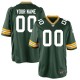 Green Bay Packers Nike Green maillot de jeu personnalisé pour homme