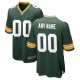 Green Bay Packers Nike Green maillot de jeu personnalisé pour homme