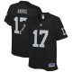 Les femmes Oakland Raiders Dwayne Harris NFL Pro ligne noir équipe couleur joueur maillot