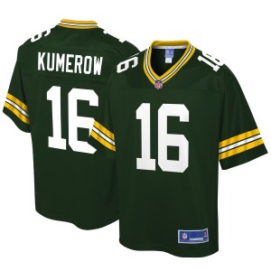 Hommes de Green Bay Packers Jake Kumerow NFL Pro ligne joueur vert maillot
