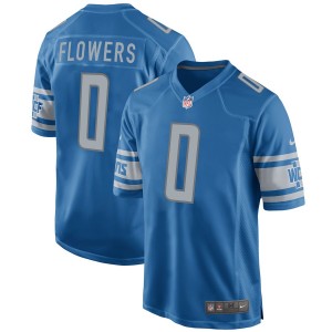 Maillot de jeu pour homme Detroit Lions Trey Flowers Nike Blue