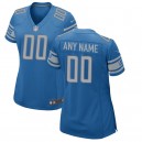 Les femmes de Detroit Lions Nike bleu personnalisé équipe couleur maillot de jeu