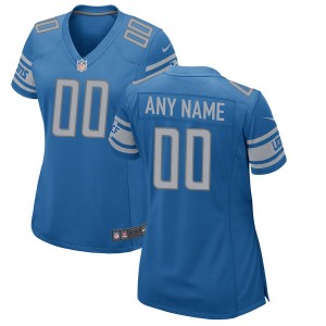 Les femmes de Detroit Lions Nike bleu personnalisé équipe couleur maillot de jeu