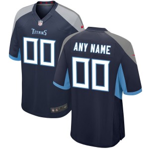 Tennessee Titans Nike Navy maillot de jeu personnalisé pour hommes