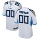 Tennessee Titans Nike blanc maillot de jeu personnalisé pour hommes