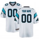 Nike hommes Carolina Panthers personnalisé jeu maillot blanc