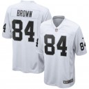 Oakland Raiders Antonio Brown Nike maillot de jeu blanc pour hommes