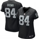 Oakland Raiders Antonio Brown Nike maillot de jeu noir pour femmes