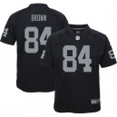 Enfants Oakland Raiders Antonio Brown Nike maillot de jeu noir