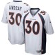 Denver Broncos Phillip Lindsay Nike maillot de jeu blanc pour hommes