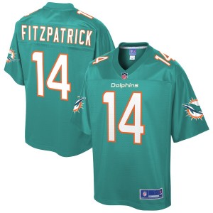 Les Enfants Miami Dolphins Ryan Fitzpatrick NFL Pro ligne Aqua équipe joueur maillot