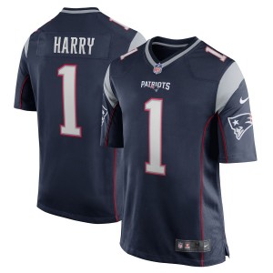 NâKeal Harry New England Patriots Nike 2019 NFL Draft premiÃ¨re ronde Pick maillot de jeu â marine