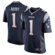 N’Keal Harry New England Patriots Nike 2019 NFL Draft première ronde Pick maillot de jeu – marine