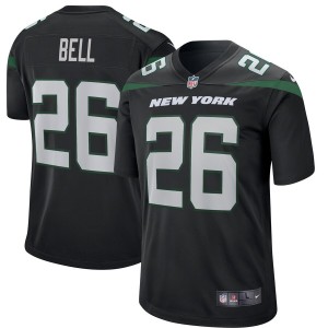 New York jets Le’Veon Bell Nike Stealth Noir maillot de jeu pour hommes