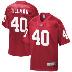 Hommes Arizona Cardinals Patrick Tillman NFL Pro ligne Cardinal retraité joueur maillot