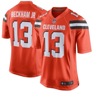 Maillot de jeu pour homme Cleveland Browns Odell Beckham Jr Nike orange