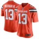 Maillot de jeu pour homme Cleveland Browns Odell Beckham Jr Nike orange