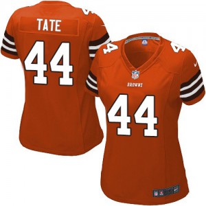 Femmes Nike Cleveland Browns # 44 Ben Tate élite Orange alternent NFL Maillot Magasin