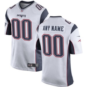 Nike hommes New England Patriots personnalisé jeu Away Maillot