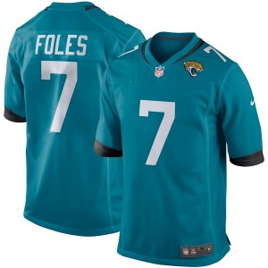 Hommes Jacksonville jaguars Nick Foles Nike Teal maillot de jeu