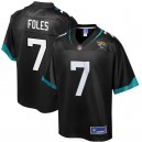Hommes Jacksonville jaguars Nick Foles NFL Pro Line joueur noir maillot