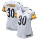 Maillot de jeux pour femmes Pittsburgh Steelers James Conner Nike blanc