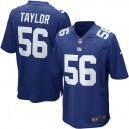 Mens New York Giants Lawrence Taylor Nike bleu royal retraité joueur maillot de jeu