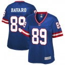 Les femmes de New York Giants Mark Bavaro NFL Pro ligne Royal retraité joueur Maillot
